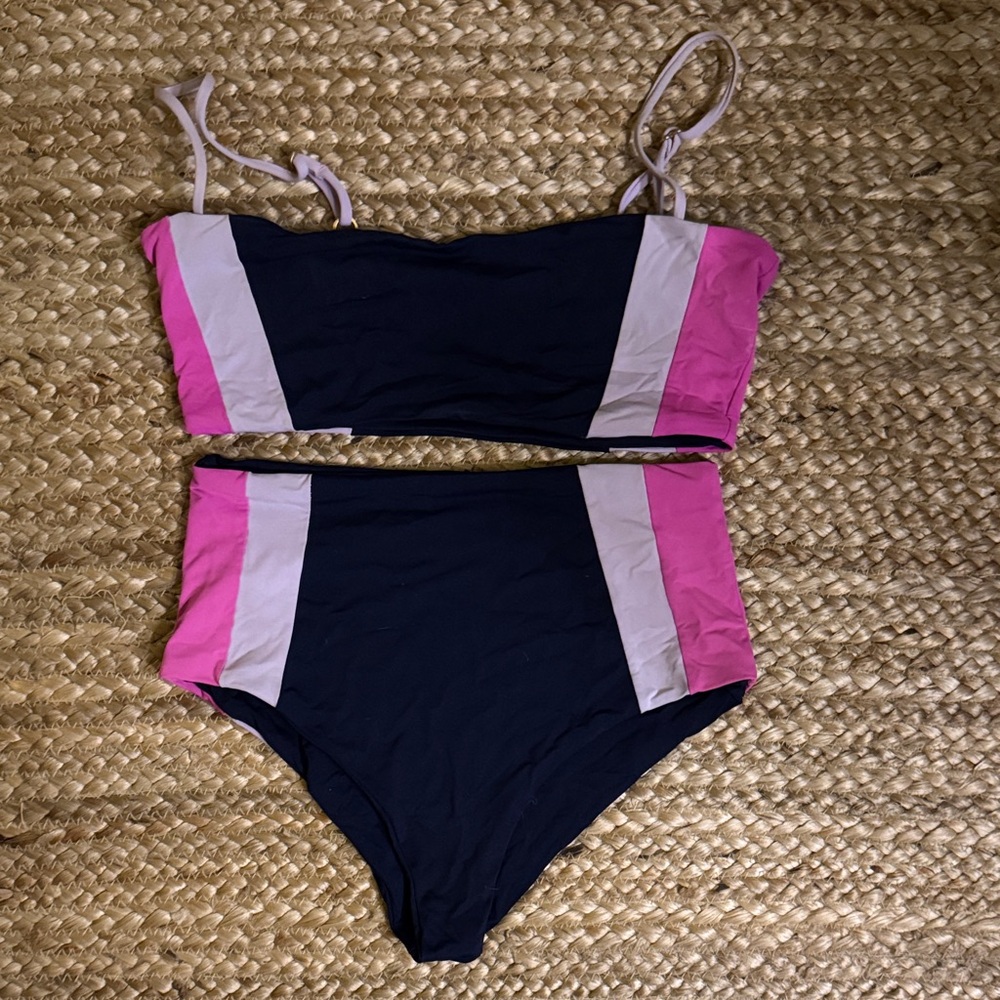 L Space Rebel Heart Colorblock Bikini Set